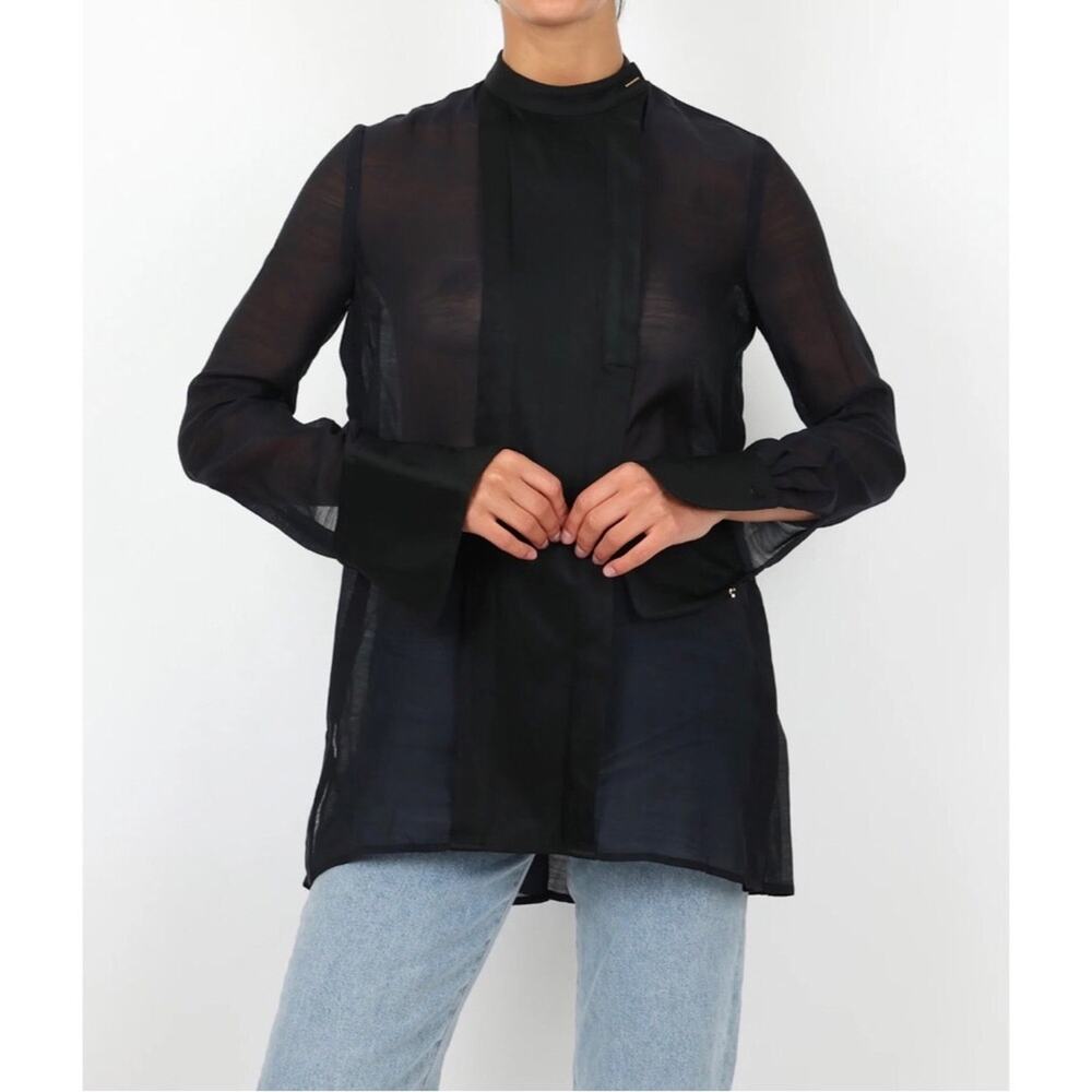 ROSETTA GETTY Long Sleeve Blouse Black M?